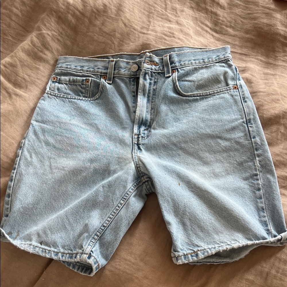 Levi's Light Blue Jean Shorts